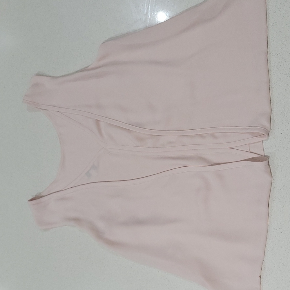 Veronika Maine Size 8 pastel pink back drape sleeveless top - Picture 5 of 8